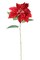 33" Red Poinsettia – Artificial Holiday Glitter Décor Flower, Christmas Faux Plant for Home, Wreaths & Centerpieces, Set of 6